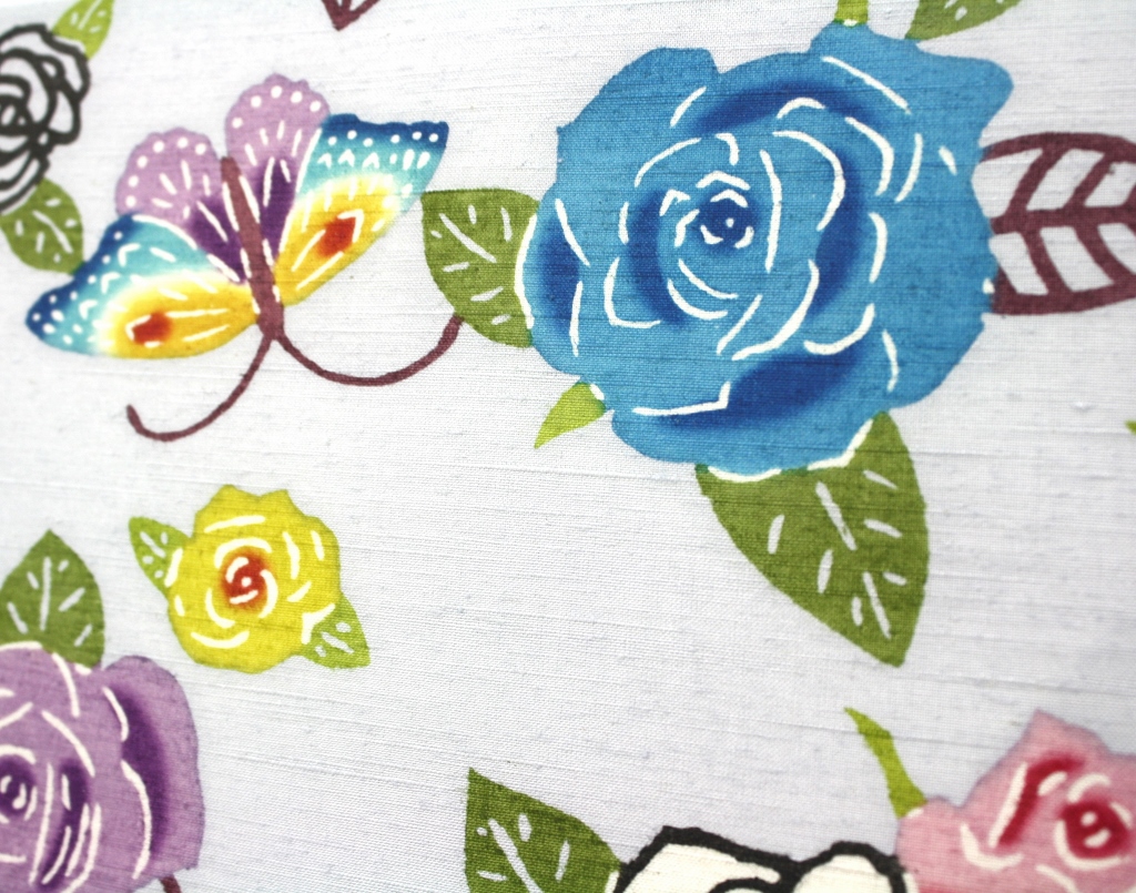 蝶と薔薇の柄（額） 伝統工芸 青山スクエア