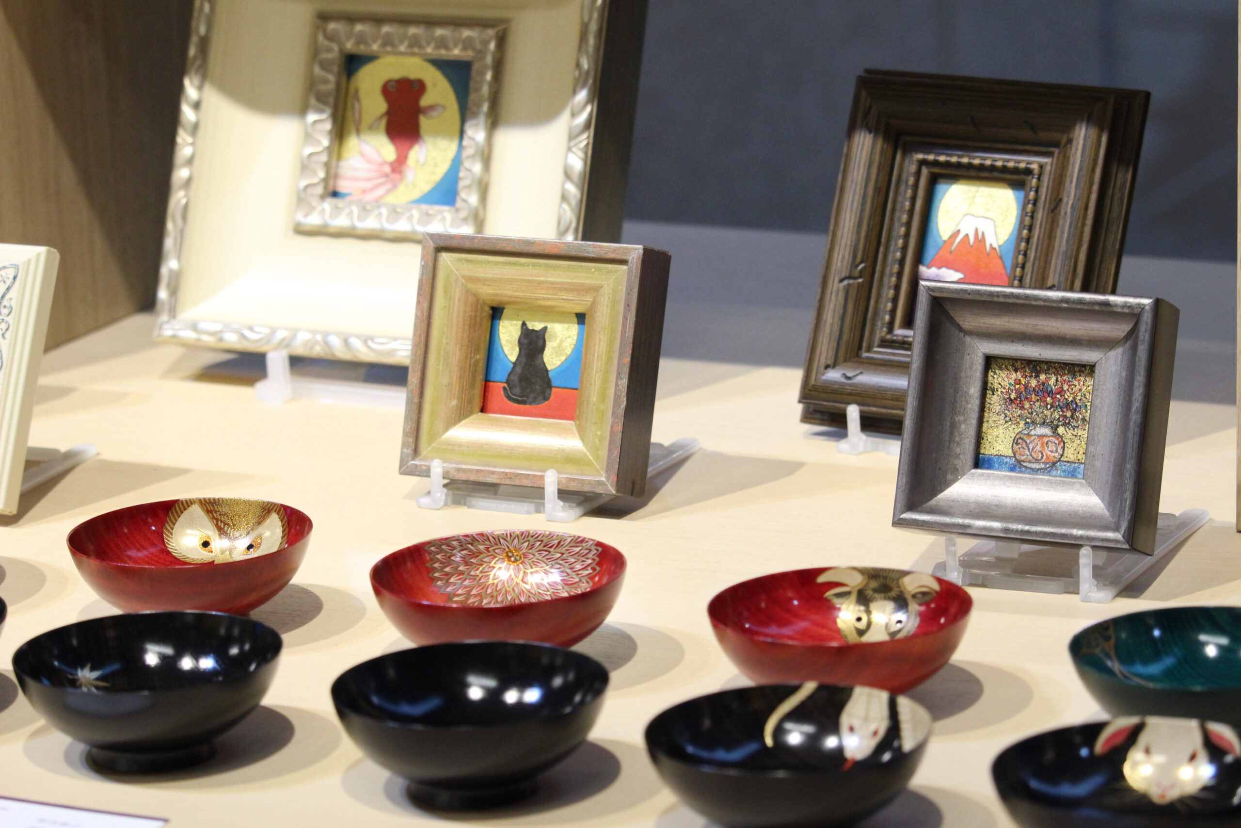 中国50年代輸出漆器セット、手描き木製、新品未使用 中国50年代輸出漆器セット、手描き木製、新品未使用